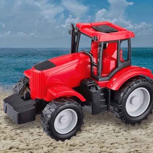 1buc. Tractor Jucărie Farm World Plastic Rezistent cu Roți Mari (culoare aleatorie)