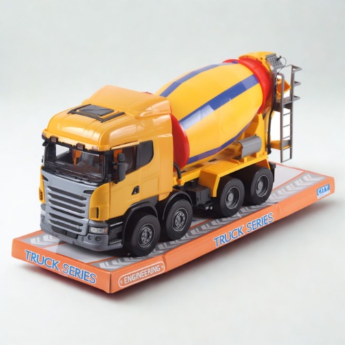 Camion betonieră jucărie pentru copii cu tambur rotativ (culoare aleatorie)