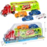 Camion Transport Auto cu 4 Mașinuțe de Curse (culori aleatorii)
