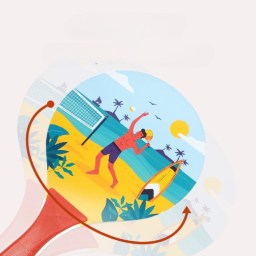 Set Palete Beach Ball pentru Plajă și Parc (culoare aleatorie)