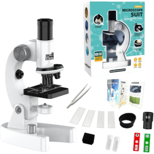 Microscop Optic pentru Copii cu Set Experimente
