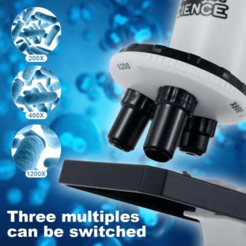 Microscop Optic pentru Copii cu Set Experimente