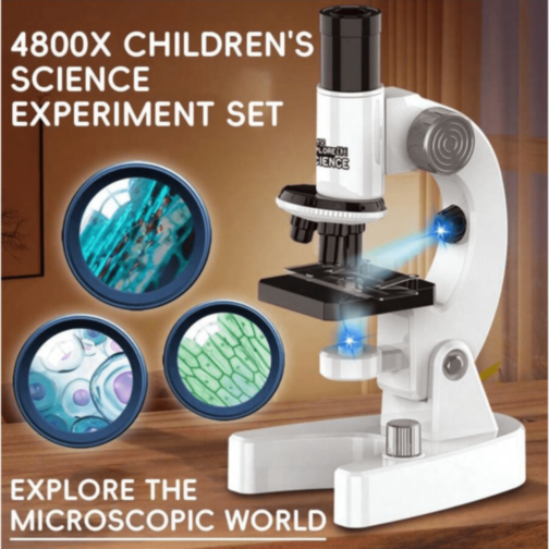 Microscop Optic pentru Copii cu Set Experimente