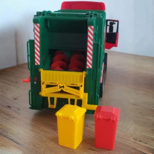 Camion gunoi jucărie pentru copii cu pubele