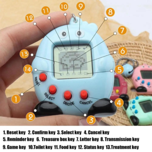 Tamagotchi Interactiv – Îngrijește-ți Animăluțul Virtual Oriunde! (culoare aleatorie)