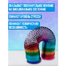 Jucărie antistres „Slinky” curcubeu cu aspect metalic