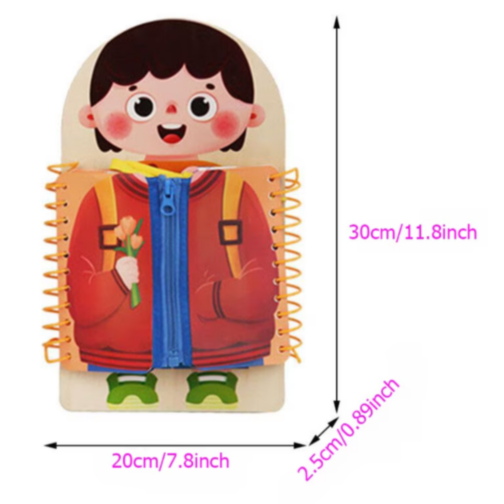 Carte interactivă de îndemânare "Îmbracă-mă!"