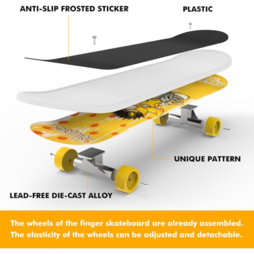 Set skateboard degete „Extreme Sports” – accesorii și rampe incluse