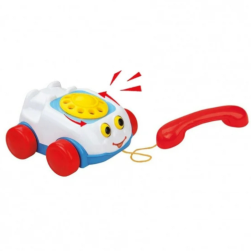 Telefon de Jucărie pe Roți cu Sunete și Design Vesel