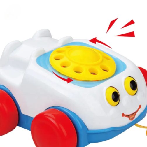 Telefon de Jucărie pe Roți cu Sunete și Design Vesel