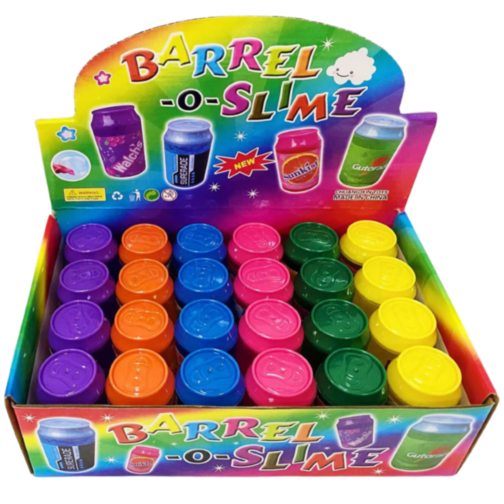 24 buc. Set Slime Cristal Colorat în Recipiente Tematice cu Fructe
