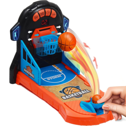 Joc Interactiv de Baschet Arcade cu Lumină LED și Punctaj Electronic – Pentru Copii și Familie