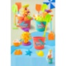 Set Mare de Jucării pentru Plajă cu Găletușă, Rotiță de Apă, Ustensile și Forme Marine (culoare aleatorie)