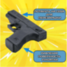 Pistol de Jucărie Glock19 cu Orbiz Hidrogel (culoare aleatorie) 