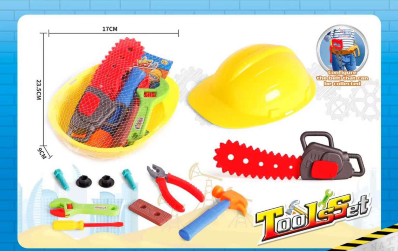 Set Unelte de Construcție cu Cască