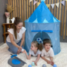 Cort de Joacă Castel Albastru pentru Copii – Aventură și Imaginație Acasă sau în Aer Liber