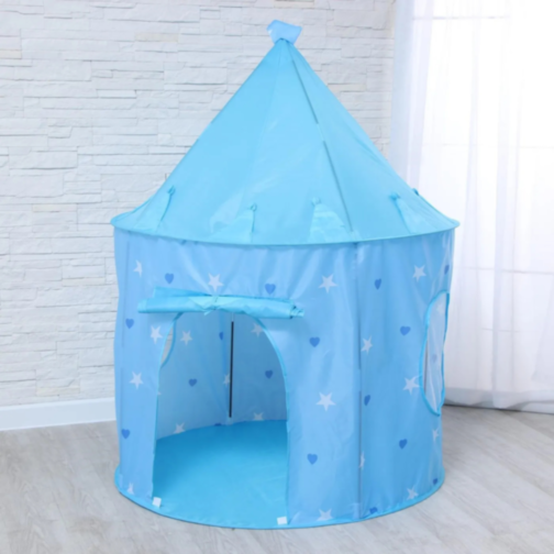 Cort de Joacă Castel Albastru pentru Copii – Aventură și Imaginație Acasă sau în Aer Liber