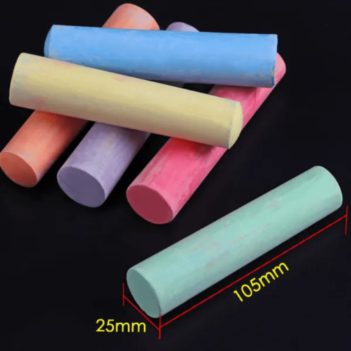 Creta Colorată pentru Trotuar 12 Bucăți