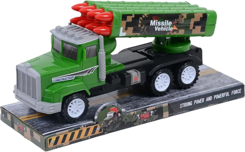 Camion Militar cu Lansator de Rachete și Fricțiune, 28cm