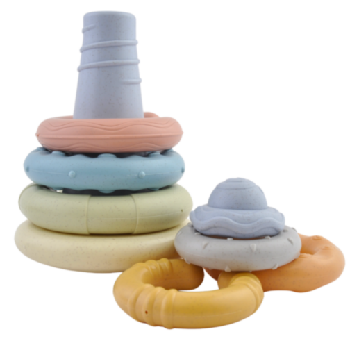 Turn educativ Montessori cu inele stivuibile