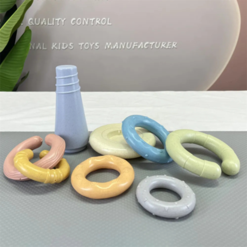 Turn educativ Montessori cu inele stivuibile