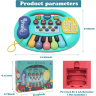 Pian Electronic Multicolor 5 în 1 pentru Copii cu Funcții Educative (culoare aleatorie)