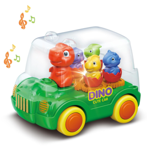 Autobuz Interactiv Dinozaur – Lumini și Sunete Magice (culoare aleatorie)