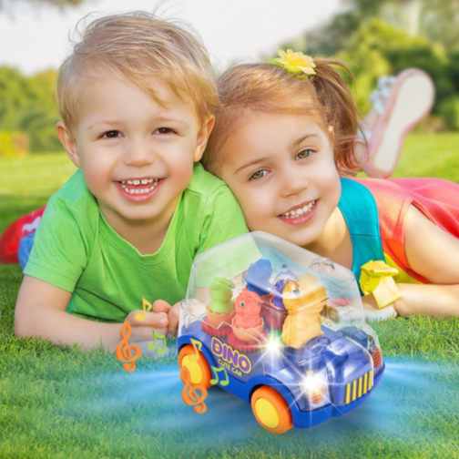 Autobuz Interactiv Dinozaur – Lumini și Sunete Magice (culoare aleatorie)