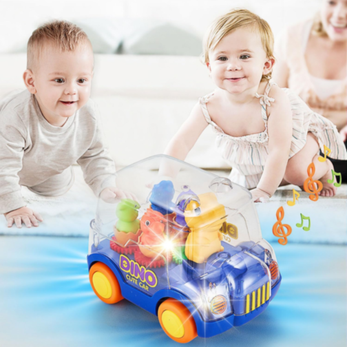 Autobuz Interactiv Dinozaur – Lumini și Sunete Magice (culoare aleatorie)