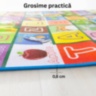 Covor termic mare reversibil pentru copii, cu geantă inclusă