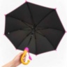Umbrelă roz pentru fetițe cu pisicuțe și husă telescopică