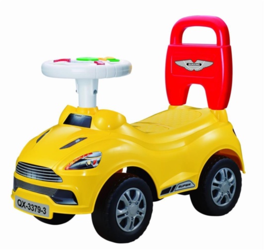 Mașinuță fără Pedale Acționată cu Picioarele cu Lumini și Sunete
