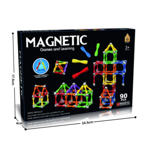 Set de construcție magnetică 90 piese