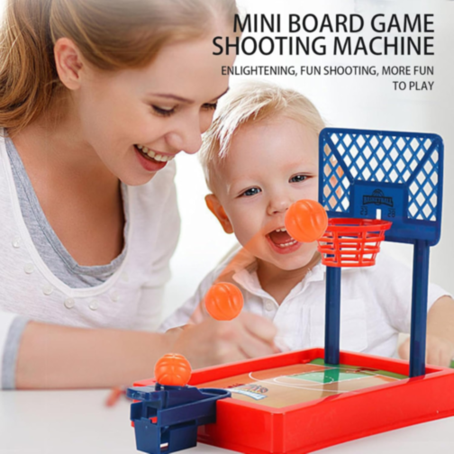 Mini Coș de Baschet Desktop – Joc Interactiv pentru Copii și Familie (culoare aleatorie)