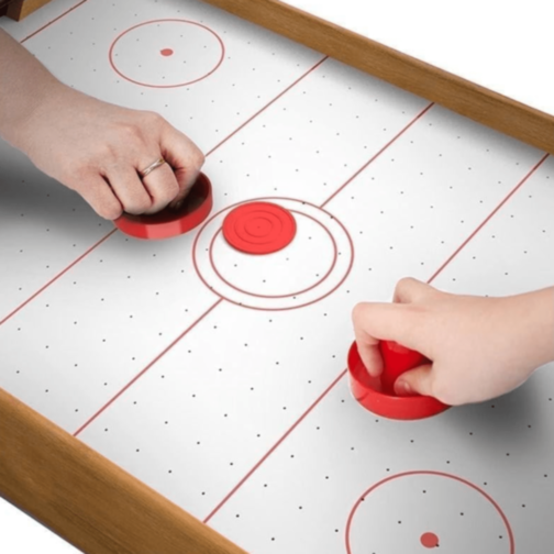 Masă Air Hockey de Masă cu Ventilație Electrică