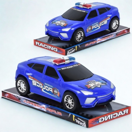 Mașină poliție mare pentru copii model realist (culoare aleatorie)