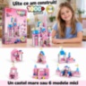 Set construcție castel prințesă 1000 piese 6 în 1