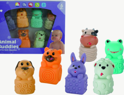 Set de jucării senzoriale – Prieteni Animăluțe (6 bucăți) | image