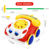 Telefon de jucărie interactiv cu mâner pentru copii