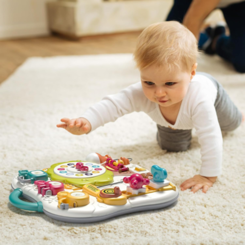 Panou de Activități Montessori cu Sunete și Lumină – Jucărie Interactivă