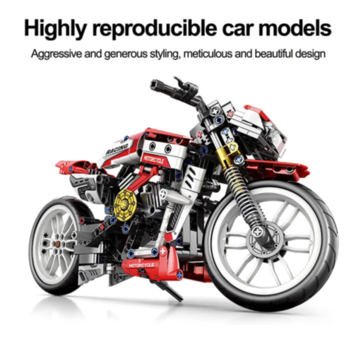 Set de construcție Motocicletă Racing cu 467 piese