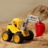 Buldoexcavator pentru copii cu cupă mobilă