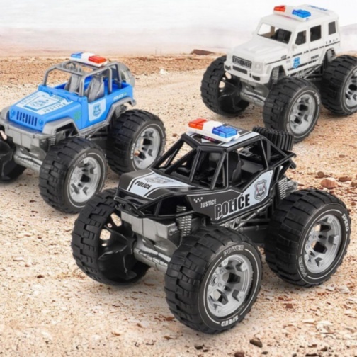 Mașină Off-road Poliție Monster Truck cu Suspensie (culoare aleatorie)