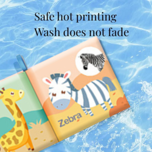 Carte senzorială din material textil cu animale