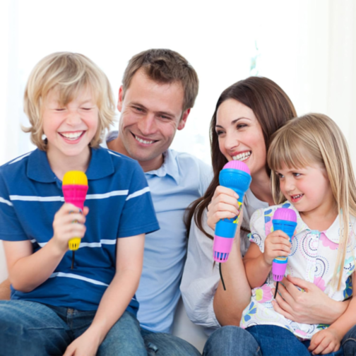 1buc. Microfon cu Efect de Ecou pentru Copii - Distracție Colorată și Interactivă