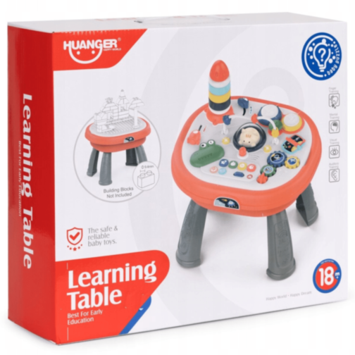 Masă Interactivă Educațională 3 în 1 cu Sunete, Lumini și Activități Tactile