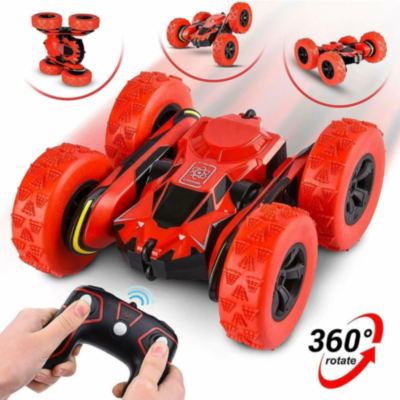 Mașinuță Cascadorie 360° cu Telecomandă și Roți Off-Road Flexibile (culoare aleatorie) | image