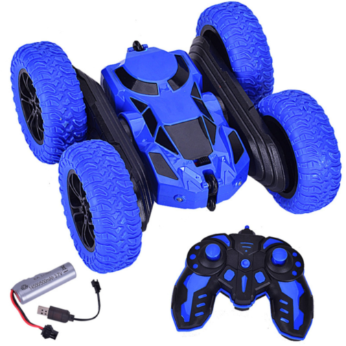 Mașinuță Cascadorie 360° cu Telecomandă și Roți Off-Road Flexibile (culoare aleatorie)