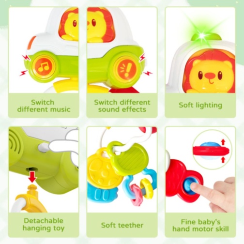 Zornăitoare Muzicală Chei Auto cu Lumini