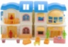 Căsuță Pliabilă Mini de Păpuși cu Figurine și Mobilă